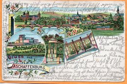 Gruss Aus Aschaffenburg 1900 Postcard - Aschaffenburg