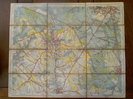 Topographische Kaart  TERVUEREN Op Linnen 1893  Impr. En Couleurs 1894 - Topographical Maps