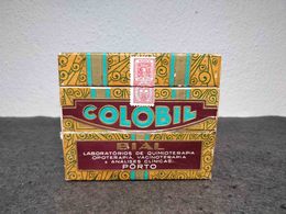 RARE ANTIQUE ADVERTISING BOX TO COLOBIL BY BIAL MADE IN PORTUGAL GREAT CONDITION - Matériel Médical & Dentaire