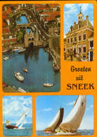 Nederland - Postcard Circulated In 1983 - Sneek - Collage Of Images,sailing  - 2/scans - Sneek