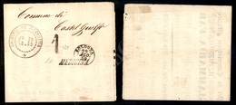 A17-116-A08-63 ANTICHI STATI - ROMAGNE - Governo Provvisorio - 29 Agosto 1859 - Medicina + 1 A Tampone Su Parte Di Manif - Other & Unclassified