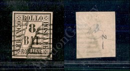 A17-117-A08-68 ANTICHI STATI - ROMAGNE - 1859 - 8 Bai Rosa (8) - Ottimi Margini - Piccolo Assottigliamento Al Retro Dell - Otros & Sin Clasificación