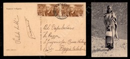 A17-236-A08-515 COLONIE - ERITREA - Coppia Del 10 Cent (1) Su Cartolina Da Mogadiscio A Reggio Del 25.11.37 - Other & Unclassified