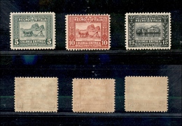 A17-332-A13-0608 COLONIE - ERITREA - 1928/1929 - Dentellati 11 (129/131) -  Serie Completa - Gomma Integra (1.125) - Other & Unclassified
