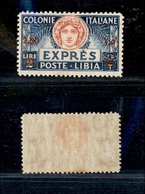 A17-339-A13-0684 COLONIE - LIBIA - 1933 - 2,50 Lire Su 2 (13-Espressi) Dentellato 11 - Gomma Integra (850) - Other & Unclassified