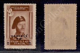 A17-188-A08-389 CORPO POLACCO - CORPO POLACCO - 1946 - 5 Zloty Su 2 (1 - Aerea) - Gomma Integra (187) - Other & Unclassified