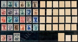 A17-259-A08-611 ESTERO - AUSTRIA - 1948/1950 - Costumi Regionali (Unif. 738A/754A) - Serie Completa - Gomma Integra - Other & Unclassified