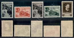 A17-270-A08-665 ESTERO - RUSSIA - 1941 - Morte Di S.W.I. Ssurikovs (Mich.814/818) Serie Completa Di 5 Valori - Gomma Int - Other & Unclassified