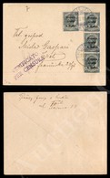 A17-197-A08-419 OCCUPAZIONI - VENEZIA GIULIA - Bustina Affrancata Con Striscia Di Tre E Singolo Del 5 Heller Su 5 Cent ( - Other & Unclassified