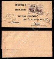 A17-167-A08-291 REGNO D'ITALIA - LUOGOTENENZA - Coppia 50 Cent Lupa (515A) - Piego Da Castelfranco Emilia A Patti Del 16 - Other & Unclassified