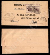 A17-167-A08-291 REGNO D'ITALIA - LUOGOTENENZA - Coppia 50 Cent Lupa (515A) - Piego Da Castelfranco Emilia A Patti Del 16 - Otros & Sin Clasificación