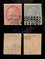 A17-011-A06-118 REGNO - 1863 - Annulli Sperimentali - 15 Cent (L18) + 40 Cent (L20) - Molto Belli - Altri & Non Classificati