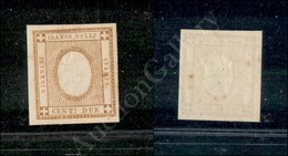 A17-137-A08-127 REGNO - 1862 - Francobollo Sperimentale - 2 Cent Bistro Con Testina Capovolta - Gomma Integra - Other & Unclassified