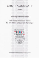 Germany Deutschland 1980-9 ETB ERSTTAGSBLATT "100 Jahre Deutscher Verein Fur Offentliche Und Private Fursorge" Bonn - 1974-1980