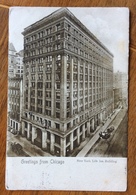 FROM CHICAGO NEW YORK LIFE INSURANCE BUILDING TO  PALERMO ITALY  1905 - Cartoline Ricordo