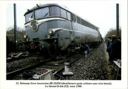 53 - LE GENEST-SAINT-ISLE - Relevage D'une Locomotive - Accident De Train - 1986 - Le Genest Saint Isle