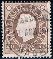 Macau, 1887, # 36 Dent. 13 1/2, Used - Oblitérés