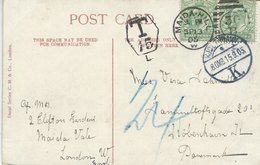 Postcard - Underpaid And Taxed. Sent To Denmark 1905.  S-4173 - Non Classificati