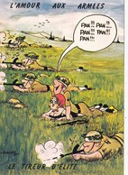 CPSM Grivoise Pin-up Sexy Soldat Tireur D' Elite Militaire Humour Illustrateur LASSALVY - Lassalvy