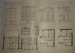 Plan D'une Petite Maison De Rapport, Villa Deshayes, Rue Didot à Paris. M. G. Vaucheret, Architecte. Petit Hôtel. 1904 - Public Works