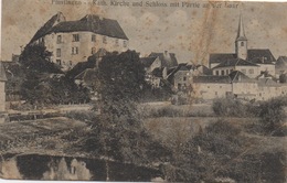 CPA 57 FENETRANGE  - FINSTINGEN  Vue Générale Avec Le Chateau Et L'Eglise  1918 - Fénétrange