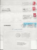 VENISSIEUX LOT DE 5 LETTRES OBLITERATIONS DIVERSES- ANNEE 1985 A 1999 - Mechanical Postmarks (Advertisement)