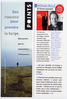 {05316} Marque-pages " Points , William Boyd " . TBE    " En Baisse " - Marque-Pages