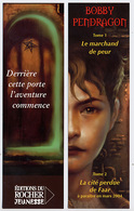 {05413} Marque-pages " Editions Du Rocher Jeunesse, Bobby Pendragon " TBE.   " En Baisse " - Marque-Pages