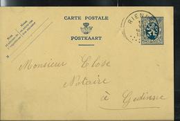 Entier Obl. N° 98  ----  RIENNES 11/06/32 - Rural Post