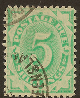 AUSTRALIA 1902 5/- Postage Due SG D33 U #AMX33 - Segnatasse