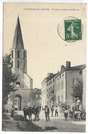 SAINT NICOLAS DE LA GRAVE - Clocher Et Avenue De Moissac - Saint Nicolas De La Grave