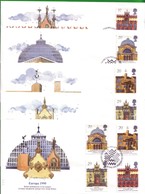 Lotto REGNO UNITO FDC.EDIFICI BRITANNICI 1990. - Unclassified