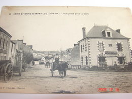 C.P.A.- Saint Etienne De Montluc (44) - Vue Prise De La Gare - Café Lalande - 1912 - SUP (AG23) - Saint Etienne De Montluc