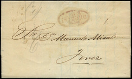 6 1857. De Cádiz A Jerez - ...-1850 Prephilately