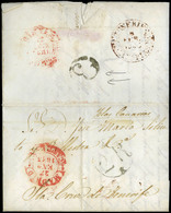 11 1843. Cda De Madrid A Santa Cruz De Tenerife Con Marca “E” - ...-1850 Prephilately