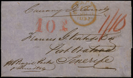 16 1854. Cda De Londres A Sta. Cruz Tenerife - ...-1850 Prefilatelia