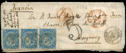130 Ed. 75(3) Fechada En La Fresneda Y Cda A Sevignac - Used Stamps