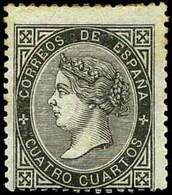 137 Ed. ** 1867. 4 Cuartos Negro. - Used Stamps