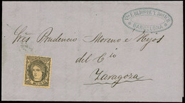 159 Ed. 103 Cda Con Tarifa Impresos, De Barcelona A Zaragoza. Calidad Lujo. Rara En Esta Condición - Unused Stamps