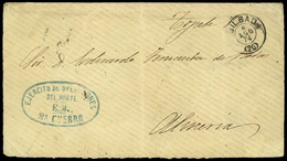 235 1874.3ª Guerra Carlista. Frontal De Carta De Bilbao 8/Ago/74 A Almeria - Carlisti