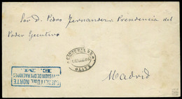 244 1875.3ª Guerra Carlista. Cda A “Don Pedro Fernandez. Presidencia Del Poder Ejecutivo. Madrid” + “Carteria De Olite” - Carlists