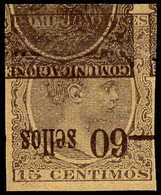 309 Ed. ** 219 Preciosa Y Rara Maculatura Invertida Y  Con Leyenda. Rara - Used Stamps