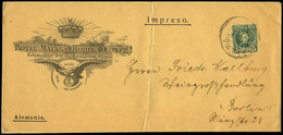 327 Ed. 242 Carta Con Perforación “R.M.B.C.” Y Cda De Málaga A Berlin. Interesante - Storia Postale