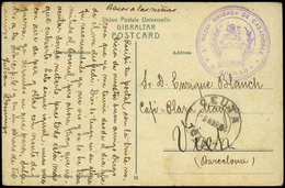 334 TP 1904. Tarjeta Cda De Ceuta A Vich (Barcelona) Con Marca Franquicia - Storia Postale