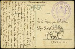334 TP 1904. Tarjeta Cda De Ceuta A Vich (Barcelona) Con Marca Franquicia - Lettres & Documents