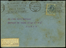 346 Ed. 274 De Madrid A Cádiz. 30/7/23 - Lettres & Documents