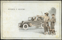 361 Ed. TP 310 Preciosa Tarjeta Publicitaria Del Coche Dodge Brothers, Cda Del Garage Americano De Vigo A Pontevedra - Storia Postale