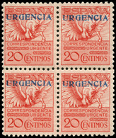 409 Ed. *** 591A Bl.4 Centraje Lujo. Cat.280€ - Covers & Documents