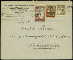 447 Ed. 680+Barna+ Viñeta - 1935. “25/01/ Barcelona” Cda A Madrid - Neufs
