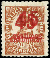 471 Ed. ** 743 Variedad Sobrecarga Doble Color Rojo. No Cat. Raro - Unused Stamps